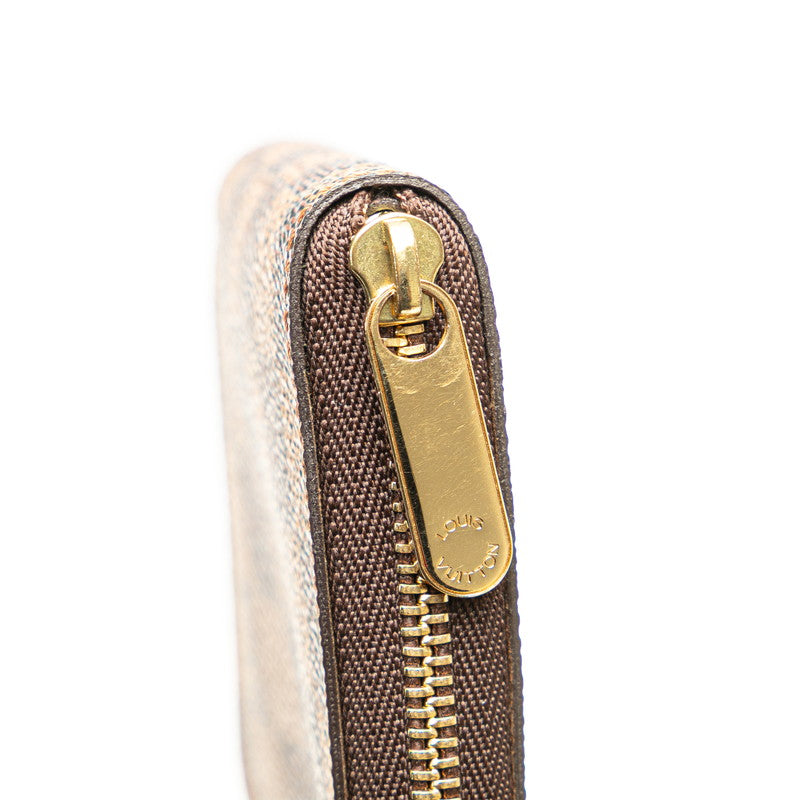 ルイ ヴィトン ダミエ ジッピーコインパース コインケース N63070 ブラウン PVC レディース LOUIS VUITTON 【中古】