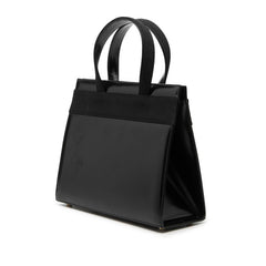 サルヴァトーレフェラガモ ヴァラリボン ハンドバッグ ショルダーバッグ 2WAY ブラック レザー レディース Salvatore Ferragamo 【中古】
