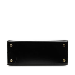 サルヴァトーレフェラガモ ヴァラリボン ハンドバッグ ショルダーバッグ 2WAY ブラック レザー レディース Salvatore Ferragamo 【中古】