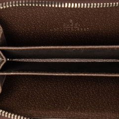 グッチ GGスプリーム ティアン ラウンドファスナー コインケース 小銭入れ 427013 ベージュ ブラウン PVC レザー レディース GUCCI 【中古】