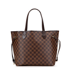 ルイ ヴィトン ダミエ ネヴァーフルMM ショルダーバッグ トートバッグ N51105 ブラウン PVC レザー レディース LOUIS VUITTON 【中古】