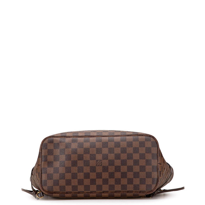 ルイ ヴィトン ダミエ ネヴァーフルMM ショルダーバッグ トートバッグ N51105 ブラウン PVC レザー レディース LOUIS VUITTON 【中古】