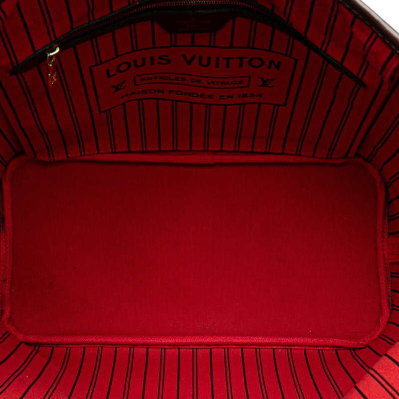 ルイ ヴィトン ダミエ ネヴァーフルMM ショルダーバッグ トートバッグ N51105 ブラウン PVC レザー レディース LOUIS VUITTON 【中古】