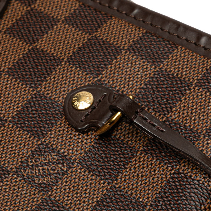 ルイ ヴィトン ダミエ ネヴァーフルMM ショルダーバッグ トートバッグ N51105 ブラウン PVC レザー レディース LOUIS VUITTON 【中古】