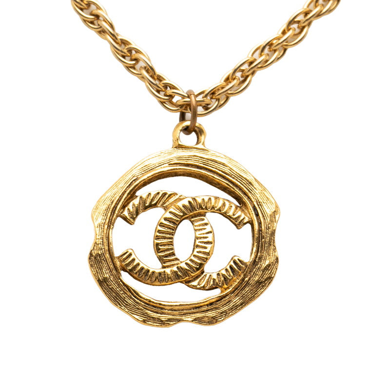 シャネル ココマーク ネックレス ゴールド メッキ レディース CHANEL 【中古】