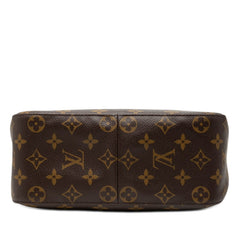 ルイ ヴィトン モノグラム ルーピングMM ワンショルダーバッグ M51146 ブラウン PVC レザー レディース LOUIS VUITTON 【中古】