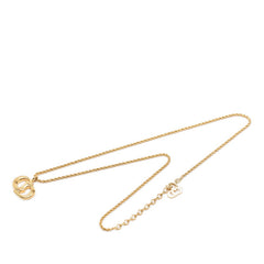 ディオール CDロゴ チェーン ペンダント ネックレス ゴールド メッキ レディース Dior 【中古】