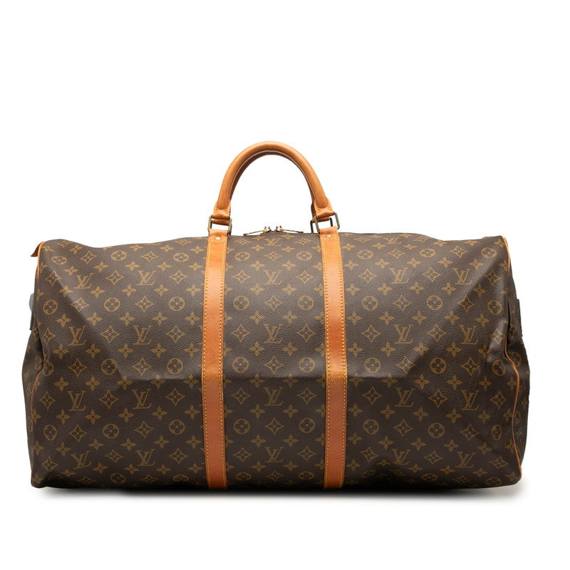 ルイ ヴィトン モノグラム キーポル60 ボストンバッグ トラベルバッグ M41422 ブラウン PVC レザー レディース LOUIS VUITTON 【中古】