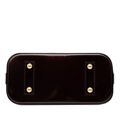 ルイ ヴィトン モノグラム ヴェルニ アルマBB ハンドバッグ ショルダーバッグ 2WAY M91700 ワインレッド アマラントレイユール パテントレザー レディース LOUIS VUITTON 【中古】