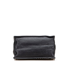 プラダ エティケット トートバッグ 1BG121 ブラック ブルー レザー レディース PRADA 【中古】