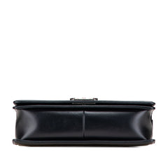 シャネル ボーイシャネル28 Vステッチ ココマーク チェーン ショルダーバッグ ブラック ラムスキン レディース CHANEL 【中古】