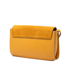 クロエ フェイ 斜め掛け ショルダーバッグ イエロー スウェード レザー レディース Chloe 中古