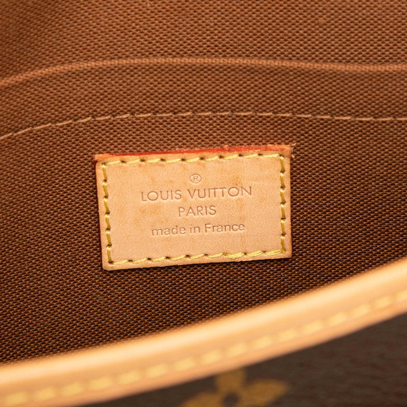 ルイ ヴィトン モノグラム ソローニュ ショルダーバッグ M42250 ブラウン PVC レザー レディース LOUIS VUITTON 【中古】