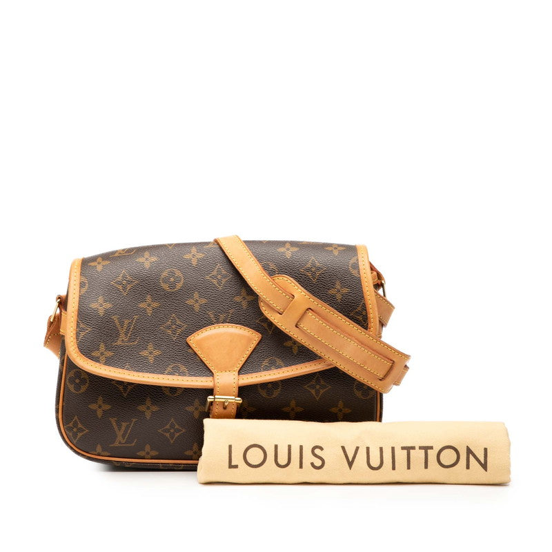 ルイ ヴィトン モノグラム ソローニュ ショルダーバッグ M42250 ブラウン PVC レザー レディース LOUIS VUITTON 【中古】