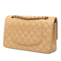 シャネル ココマーク マトラッセ25 チェーン ショルダーバッグ A01112 ベージュ キャビアスキン レディース CHANEL 中古