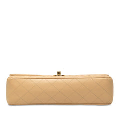 シャネル ココマーク マトラッセ25 チェーン ショルダーバッグ A01112 ベージュ キャビアスキン レディース CHANEL 中古