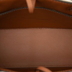 ロエベ アナグラム ハンドバッグ ショルダーバッグ 2WAY ベージュ ブラウン キャンバス レザー レディース LOEWE 中古
