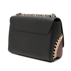 ルイ ヴィトン エピ ツイストMM チェーン ショルダーバッグ M42449 ブラック ワインレッド レザー レディース LOUIS VUITTON 中古