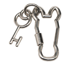 エルメス クレ シュヴァル ムスクトン スナップフック キーホルダー キーリング シルバー メタル レディース HERMES 【中古】