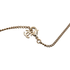 シャネル ココマーク ネックレス ゴールド メッキ ラインストーン レディース CHANEL 【中古】