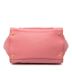 プラダ 三角ロゴプレート ハンドバッグ ショルダーバッグ 2WAY ピンク ヴィッテロダイノレザー レディース PRADA 【中古】