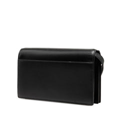 サンローラン 斜め掛け ショルダーバッグ ブラック レザー レディース SAINT LAURENT 【中古】