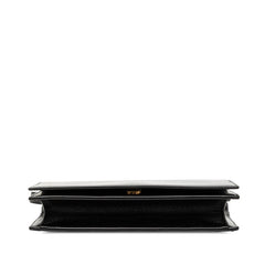 サンローラン 斜め掛け ショルダーバッグ ブラック レザー レディース SAINT LAURENT 【中古】