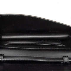 サンローラン 斜め掛け ショルダーバッグ ブラック レザー レディース SAINT LAURENT 【中古】