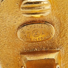 シャネル ヴィンテージ ココマーク ラウンド イヤリング ゴールド メッキ レディース CHANEL 【中古】