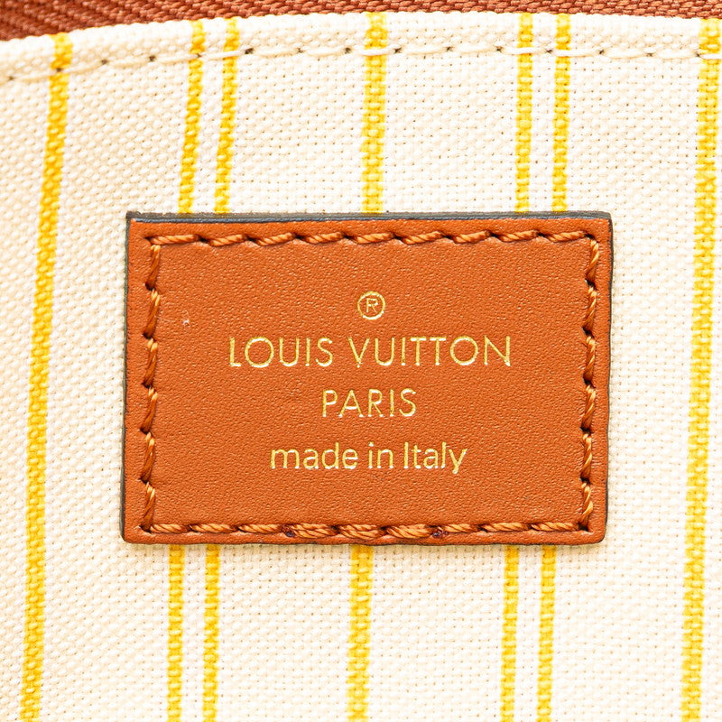 ルイ ヴィトン オンザゴーGM ハンドバッグ トートバッグ M57644 ベージュ ブラウン ラフィア レザー レディース LOUIS VUITTON 【中古】
