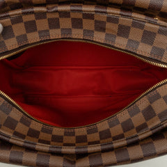 ルイ ヴィトン ダミエ ナヴィグリオ 斜め掛け ショルダーバッグ N45255 ブラウン PVC レザー レディース LOUIS VUITTON 中古