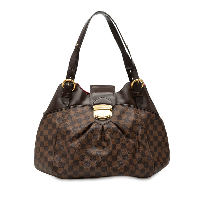 ルイ ヴィトン ダミエ システィナGM ハンドバッグ N41540 ブラウン PVC レザー レディース LOUIS VUITTON 【中古】