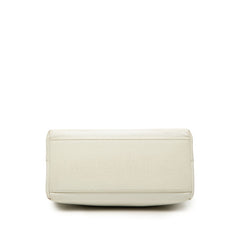 バレンシアガ ショッピング トートXXS ハンドバッグ ショルダーバッグ 2WAY 572411 ホワイト ブラック レザー レディース BALENCIAGA 【中古】