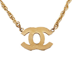 シャネル ココマーク ネックレス ゴールド メッキ ラインストーン レディース CHANEL 【中古】