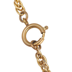 シャネル ココマーク ネックレス ゴールド メッキ ラインストーン レディース CHANEL 【中古】