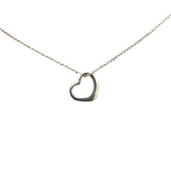 ティファニー オープンハート ネックレス SV925 シルバー レディース TIFFANY&Co. 【中古】