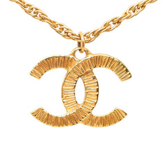 シャネル ココマーク チェーン ペンダントネックレス 93P ゴールド メッキ レディース CHANEL 中古