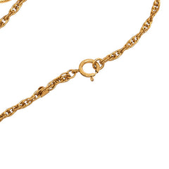 シャネル ココマーク チェーン ペンダントネックレス 93P ゴールド メッキ レディース CHANEL 中古