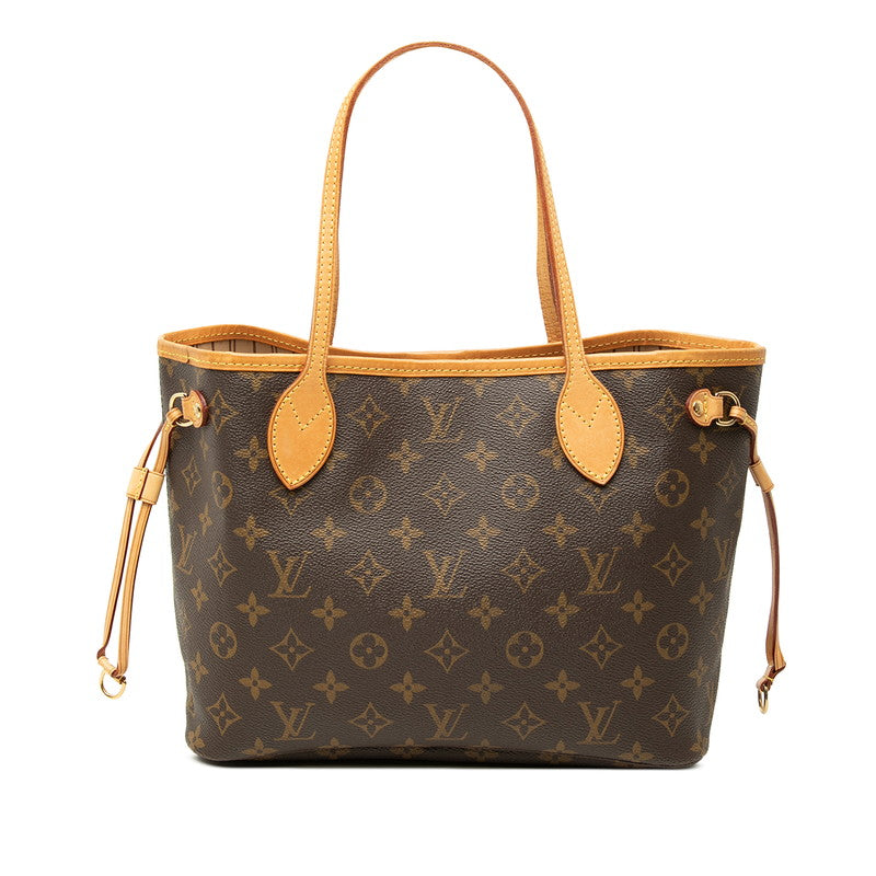ルイ ヴィトン モノグラム ネヴァーフルPM トートバッグ ハンドバッグ M40155 ブラウン PVC レザー レディース LOUIS VUITTON 中古