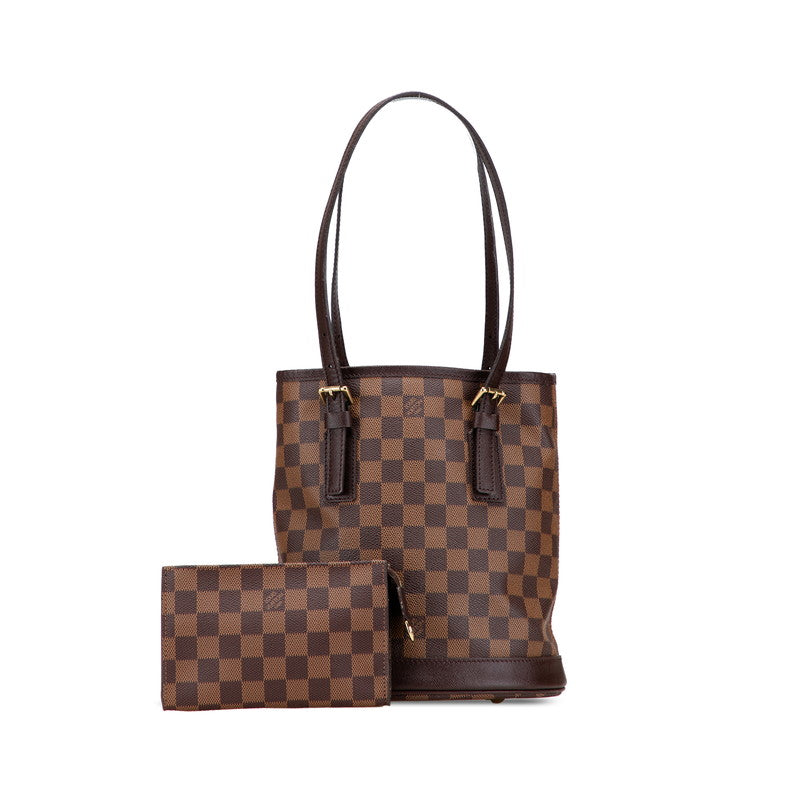 ルイ ヴィトン ダミエ マレ ショルダーバッグ トートバッグ N42240 ブラウン PVC レザー レディース LOUIS VUITTON 【中古】