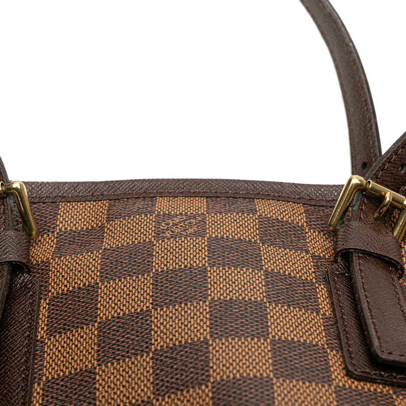 ルイ ヴィトン ダミエ マレ ショルダーバッグ トートバッグ N42240 ブラウン PVC レザー レディース LOUIS VUITTON 【中古】