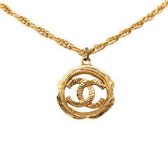 シャネル ヴィンテージ ココマーク ネックレス ゴールド メッキ レディース CHANEL 【中古】
