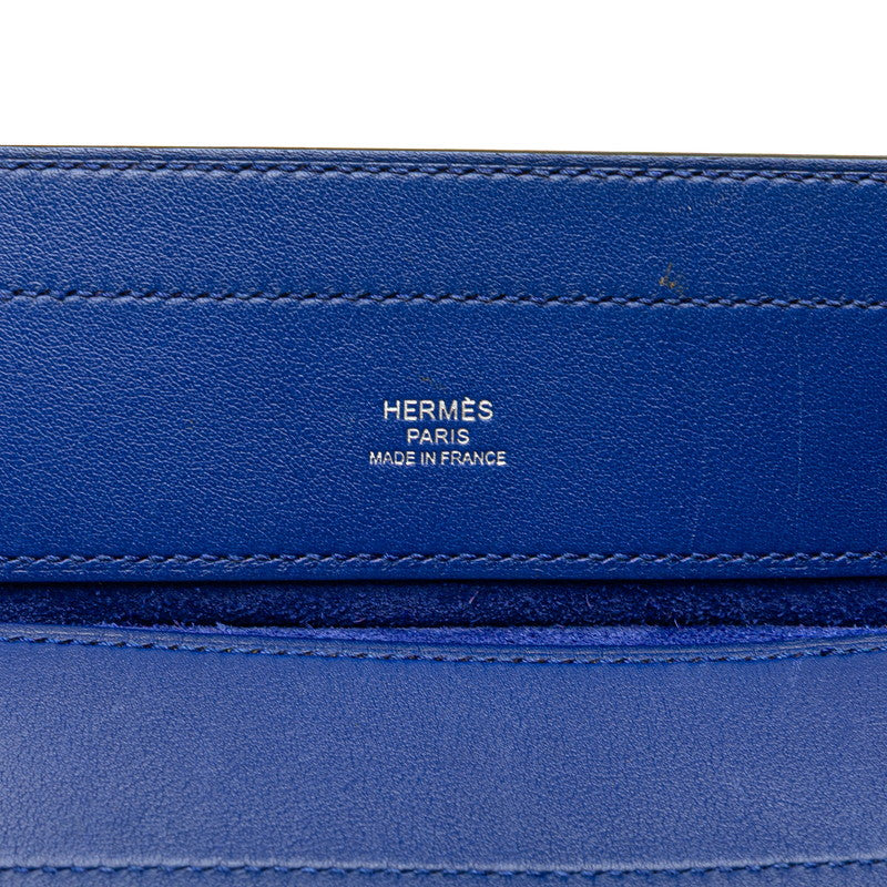 エルメス アリーヌ ミニ 斜め掛け ショルダーバッグ ブルー スイフト レディース HERMES 【中古】