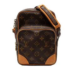 ルイ ヴィトン モノグラム アマゾン 斜め掛け ショルダーバッグ M45236 ブラウン PVC レザー レディース LOUIS VUITTON 【中古】