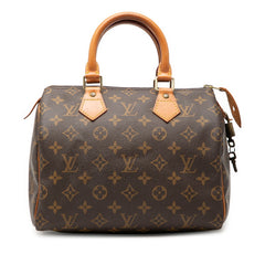 ルイ ヴィトン モノグラム スピーディ25 ミニボストンバッグ ハンドバッグ M41528 ブラウン PVC レザー レディース LOUIS VUITTON 【中古】