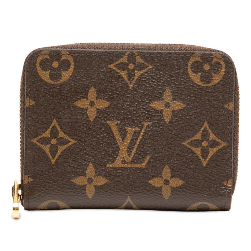ルイ ヴィトン モノグラム ジッピー コインパース コインケース 小銭入れ M60067 ブラウン PVC レザー レディース LOUIS VUITTON 【中古】