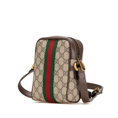 グッチ GGスプリーム オフィディア ショルダーバッグ 598127 ベージュ ブラウン PVC レザー レディース GUCCI 【中古】