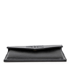 シャネル ココマーク ポーチ 財布 ブラック キャビアスキン レディース CHANEL 【中古】