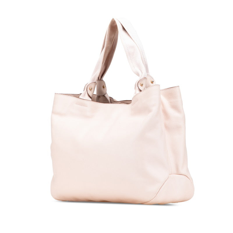 サルヴァトーレフェラガモ ヴァラリボン トートバッグ ハンドバッグ ピンク レザー レディース Salvatore Ferragamo 【中古】