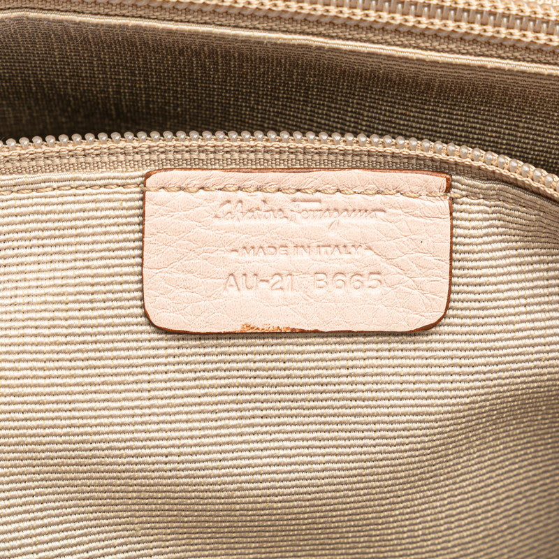 サルヴァトーレフェラガモ ヴァラリボン トートバッグ ハンドバッグ ピンク レザー レディース Salvatore Ferragamo 【中古】